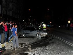 Gümüşhane yolunda garip kaza